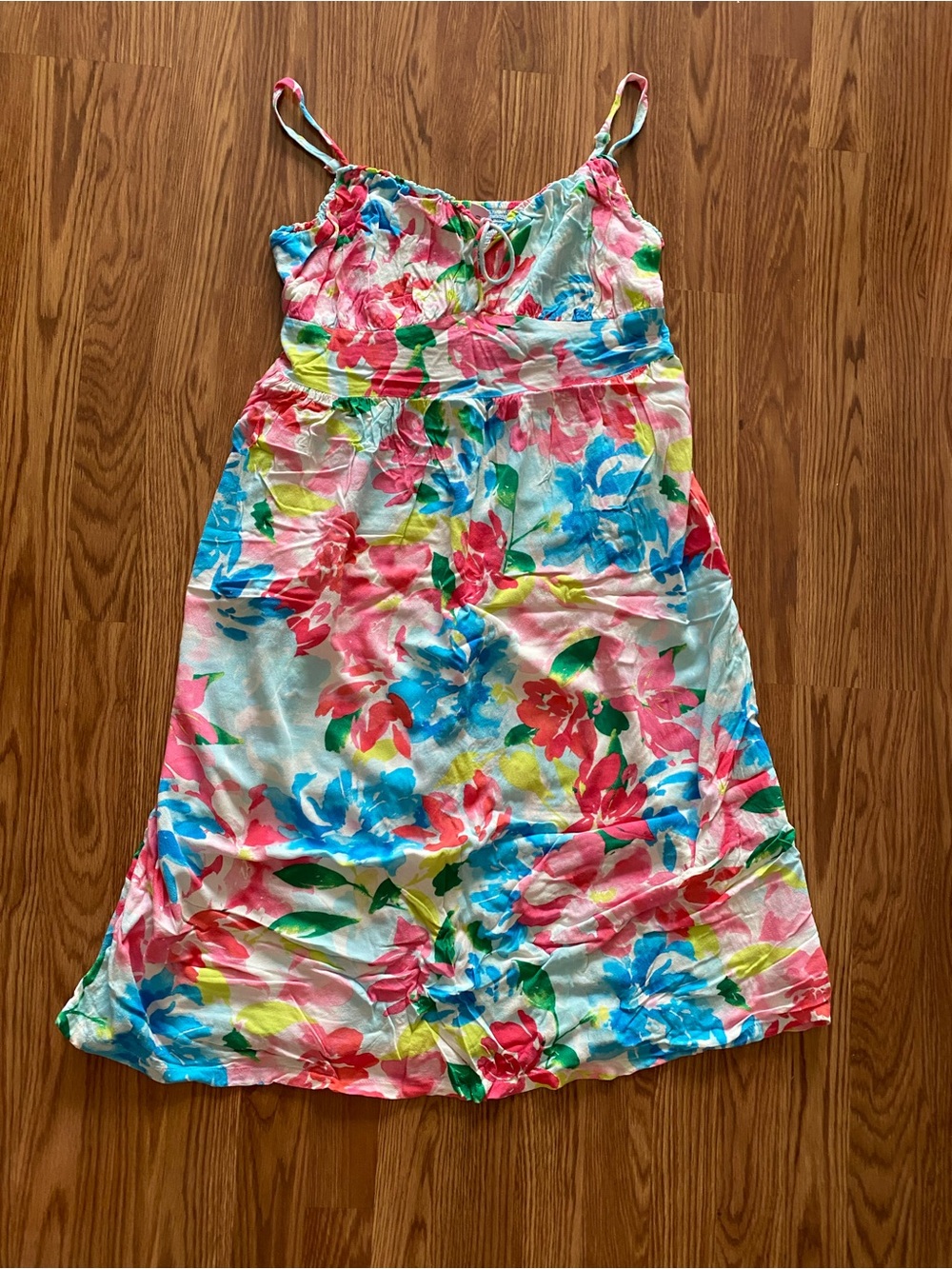 Old Navy Floral Sundress in Pink and Blue
